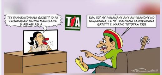 Fizarana “caricature” navoakan’i Tia Tanindrazana androany 01/04/2023 mba ho fam…