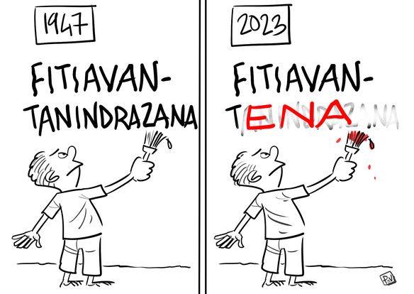 Fizarana “caricatures” navoakan’i Pov cartoonist tamin’ny 29 mars 2023 mba ho fa…