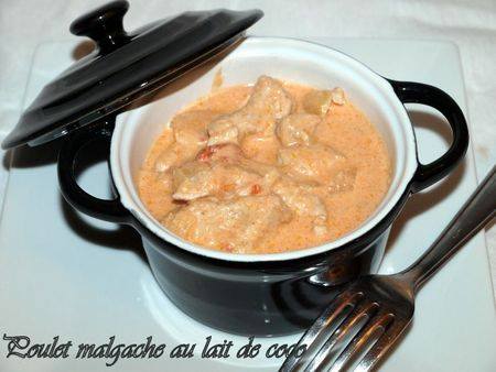 Poulet malagasy au lait de coco. Bonne appétit !