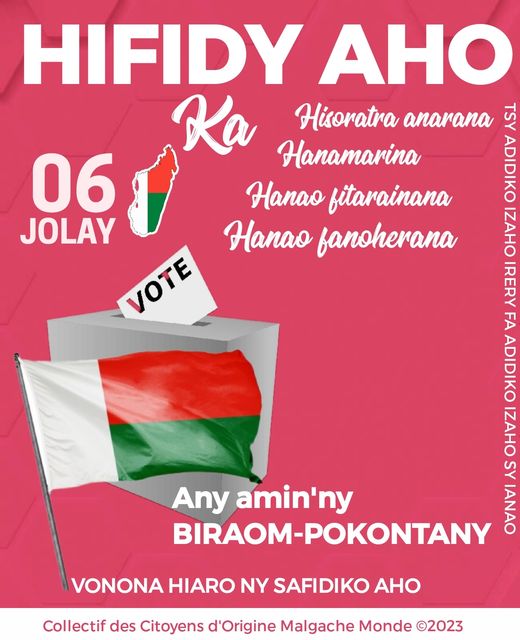HIFIDY AHO.

Olompirenena ianao, manana ZO ary manana ADIDY ihany koa.
 Manombok…