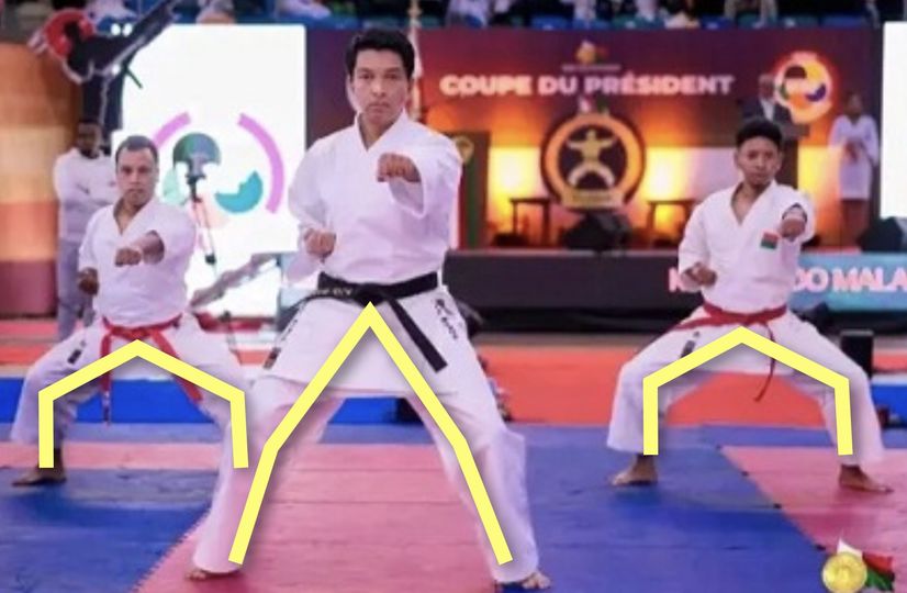 Règles élémentaires, vao ceinture blanche, manomboka karaté = 
 Ambanimbany… a…