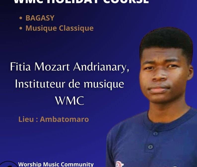WMC HOLIDAY COURSE

Worship Music Community Madagascar propose des cours de musi…