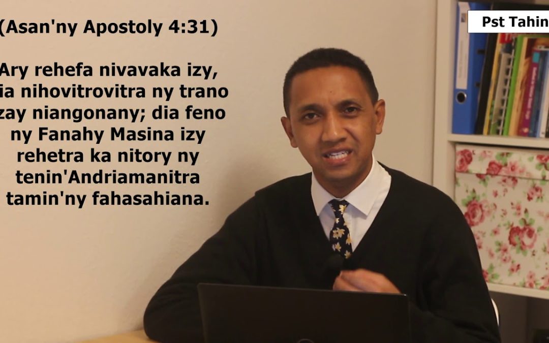 Marka 16: 15 – Ahoana izany hoe : “Feno ny Fanahy Masina” ?