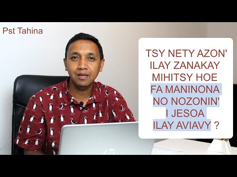 Marka 16: 15 – Tsy nety azon’ilay zanakay mihitsy hoe fa maninona no nozonin’i Jesoa ilay Aviavy?